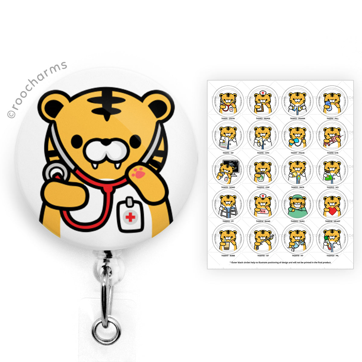 Tiger Badge Reel