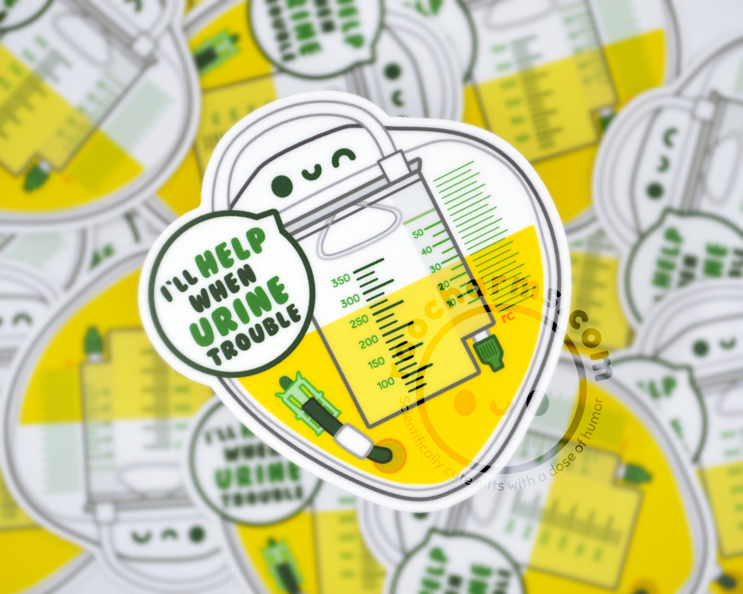 Urinary Catheter Vinyl Sticker