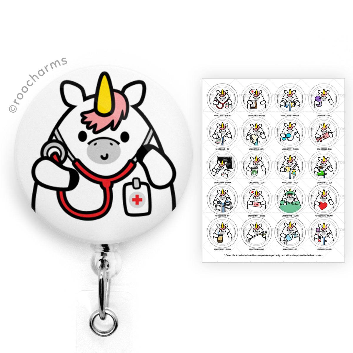 Unicorn Badge Reel – roocharms