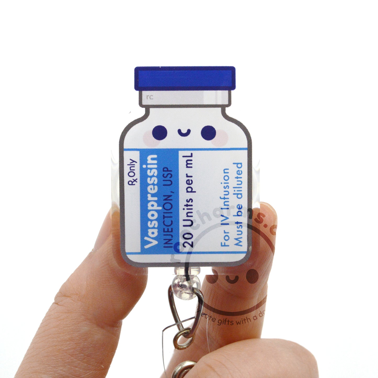 Vasopressin Acrylic Badge Reel