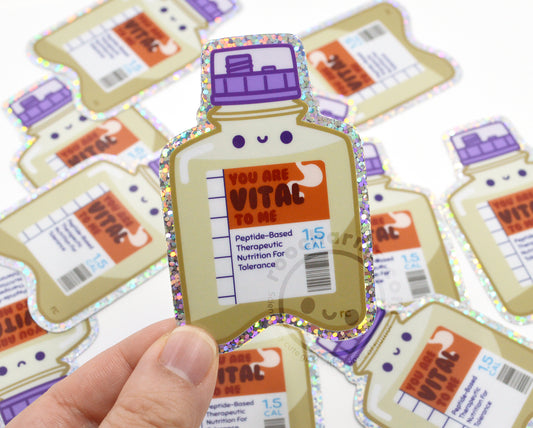 Vital To Me Vinyl Sticker