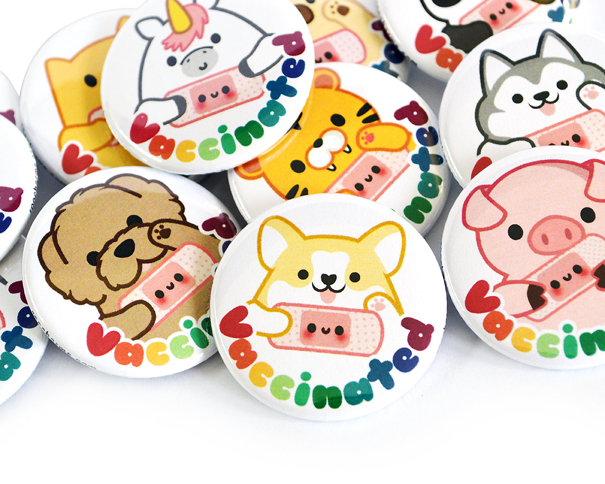 Vaccinated Button