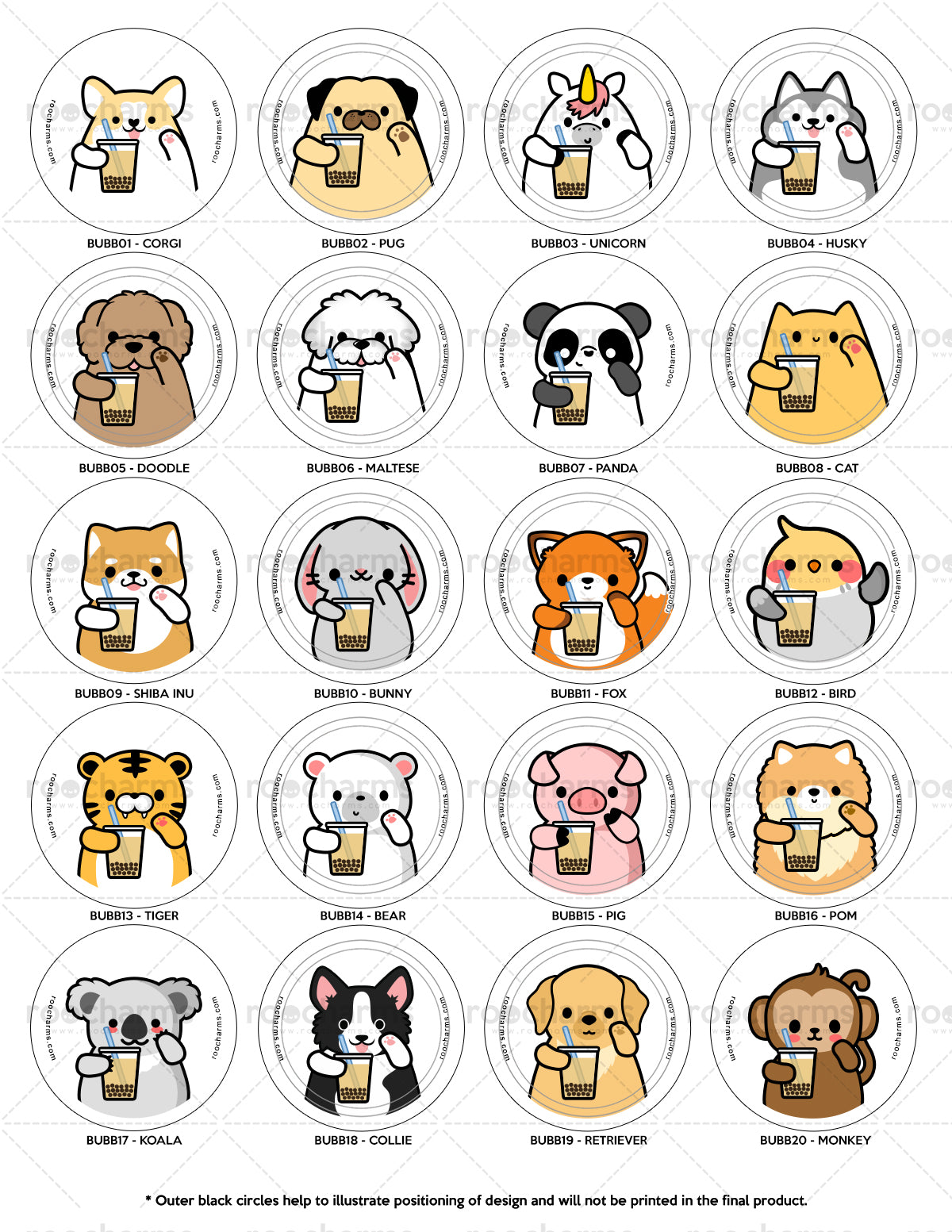Bubble Tea Badge Reel