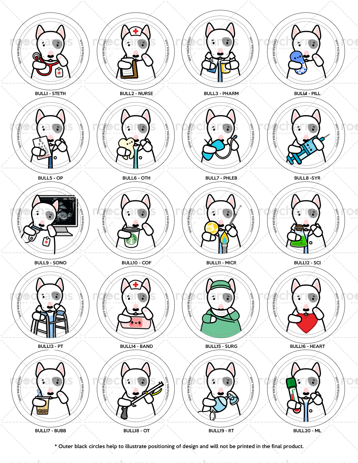 Bull Terrier Badge Reel