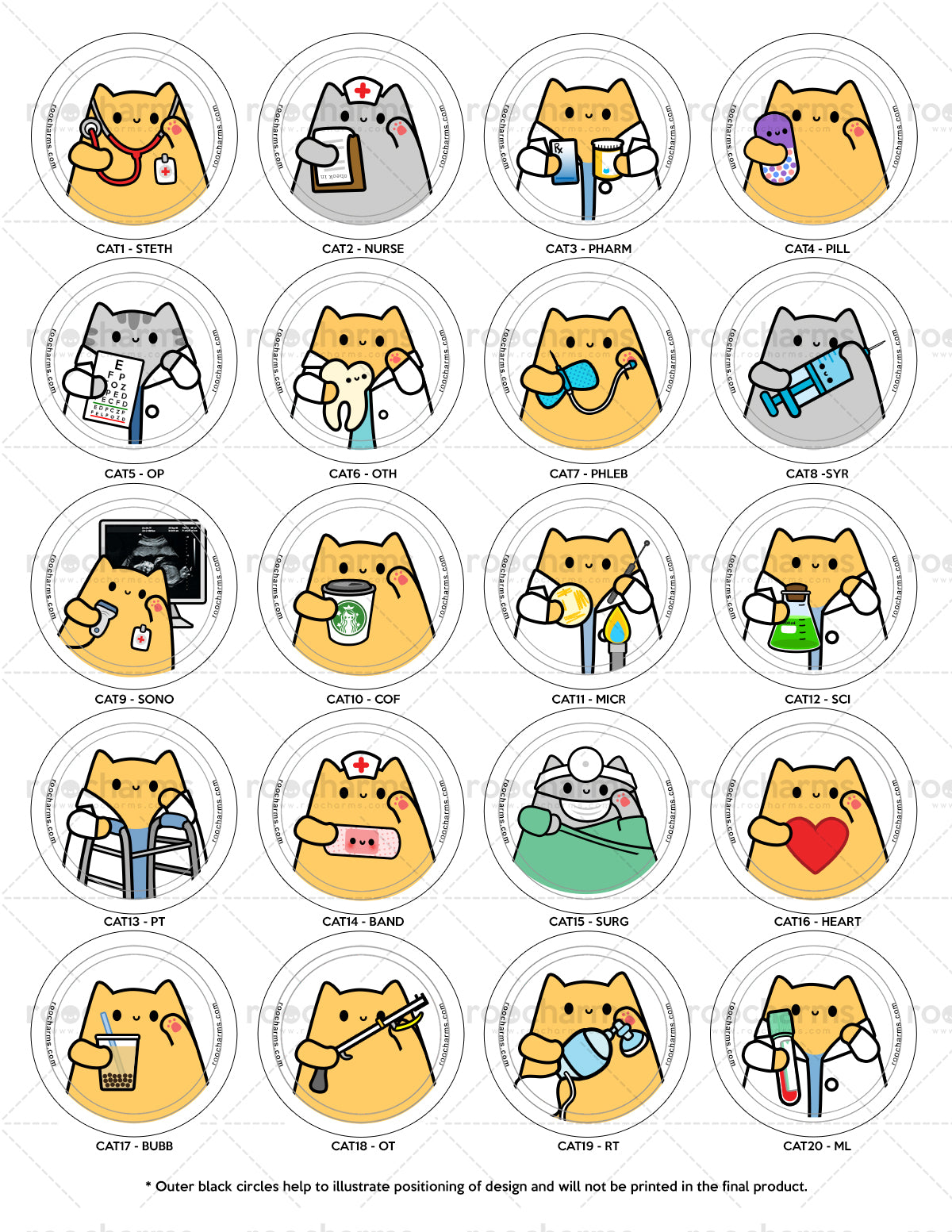 Cat Badge Reel