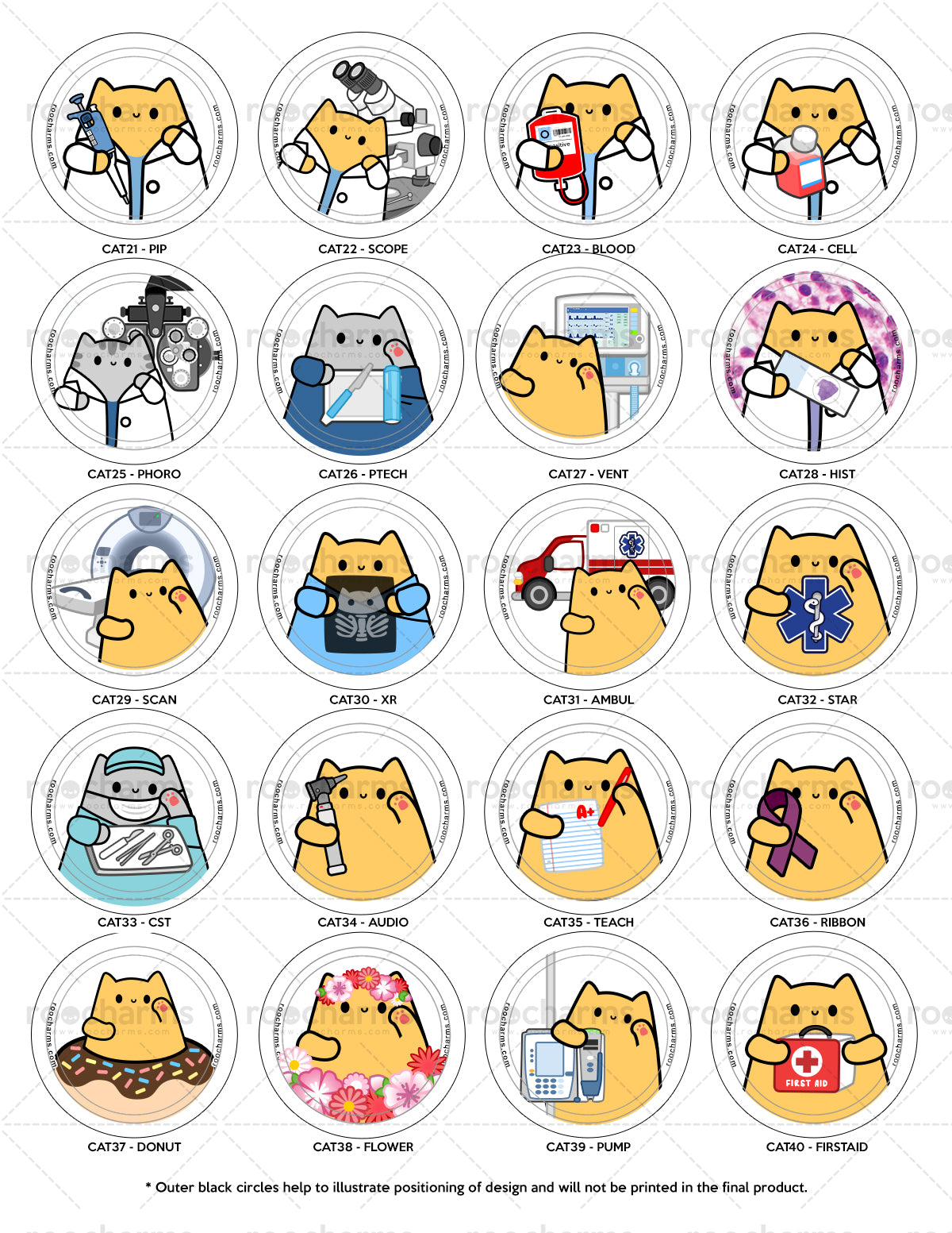 Cat Badge Reel