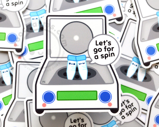 Centrifuge Vinyl Sticker