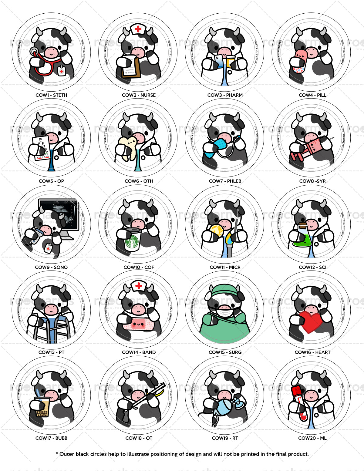 Cow Badge Reel