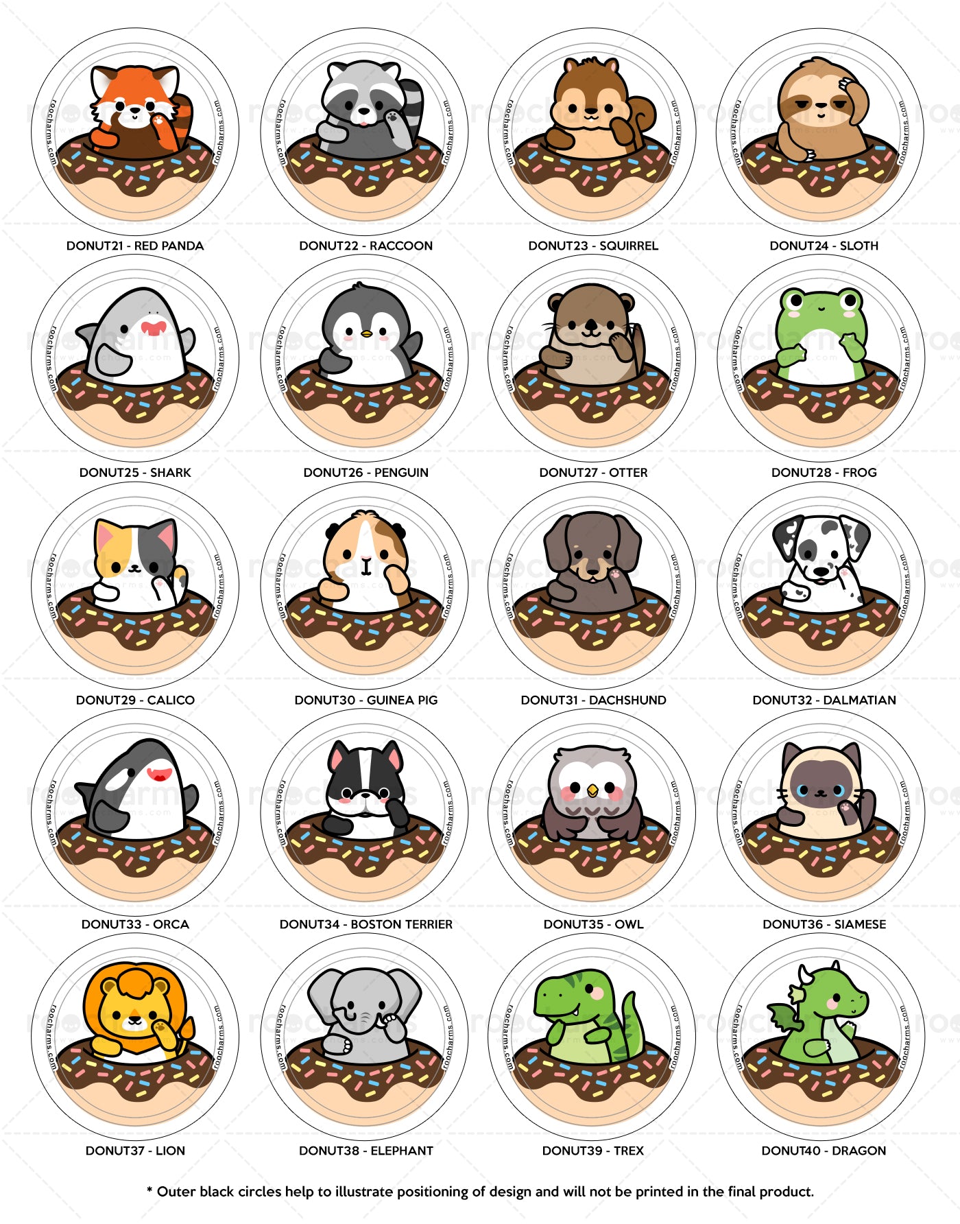 Donut Animals Badge Reel