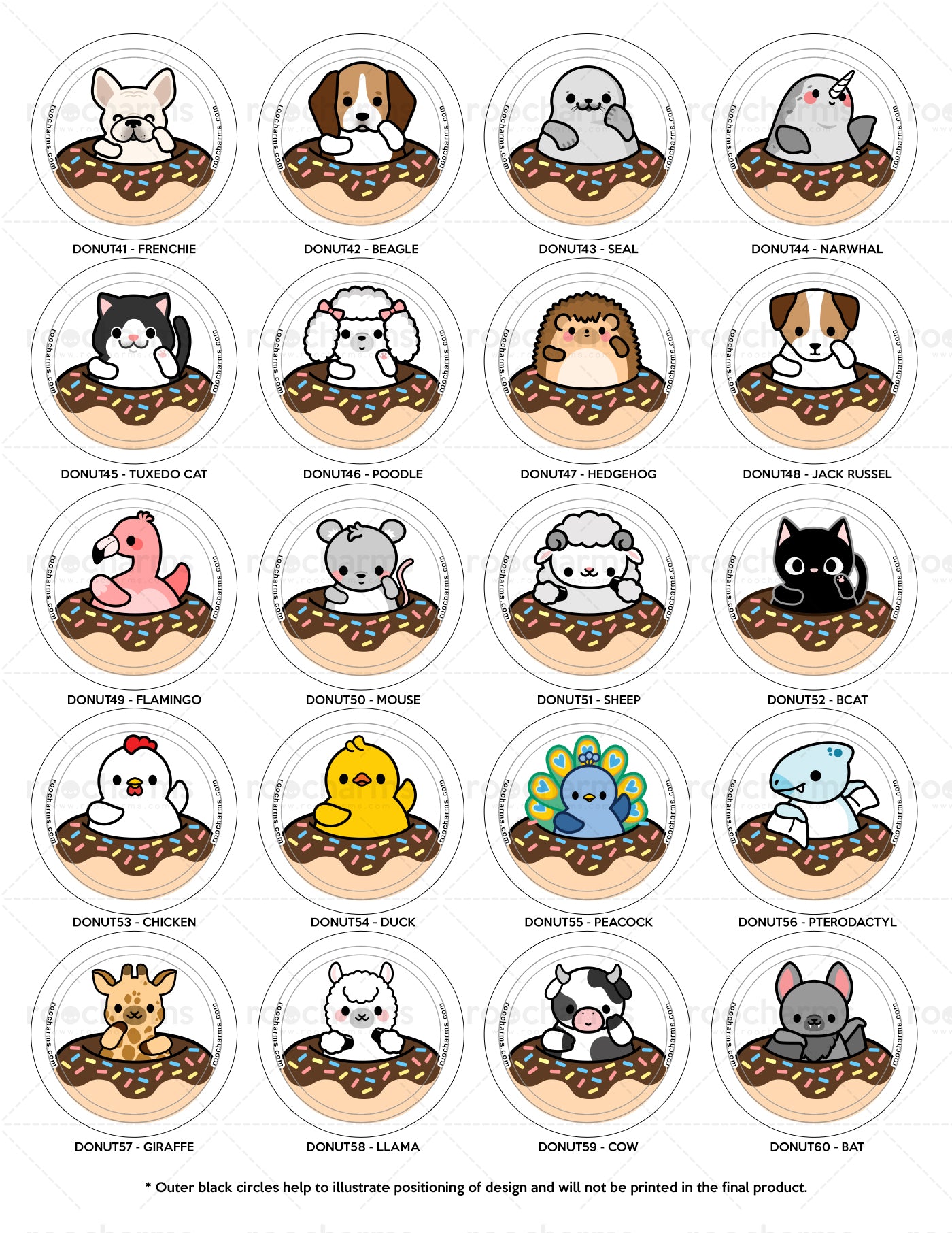 Donut Animals Badge Reel