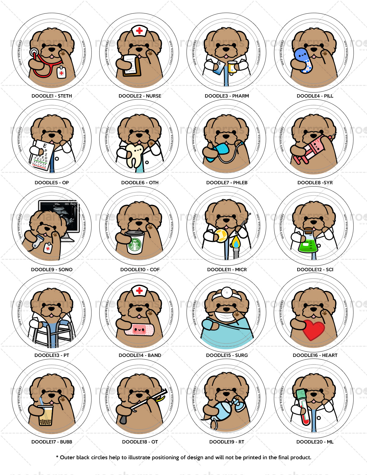 Doodle Badge Reel