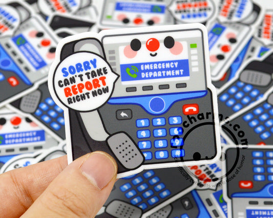 Can't Take Report Vinyl Sticker