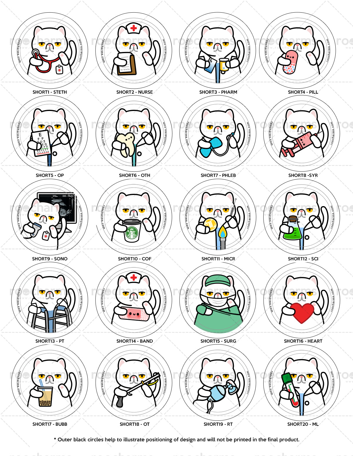 Exotic Short Hair Cat Badge Reel