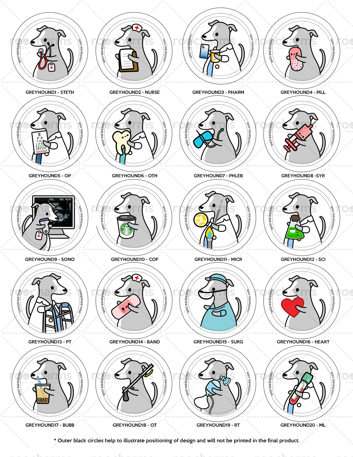 Greyhound Badge Reel