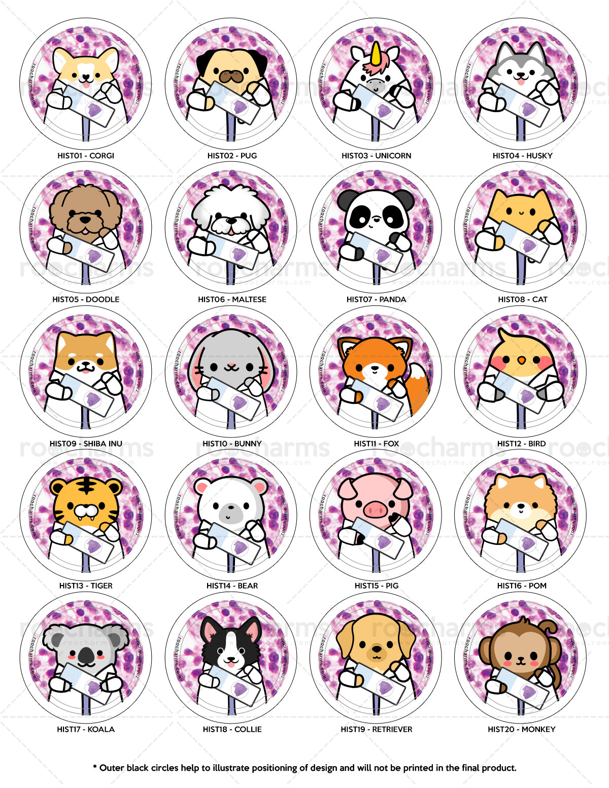 Histology Badge Reel