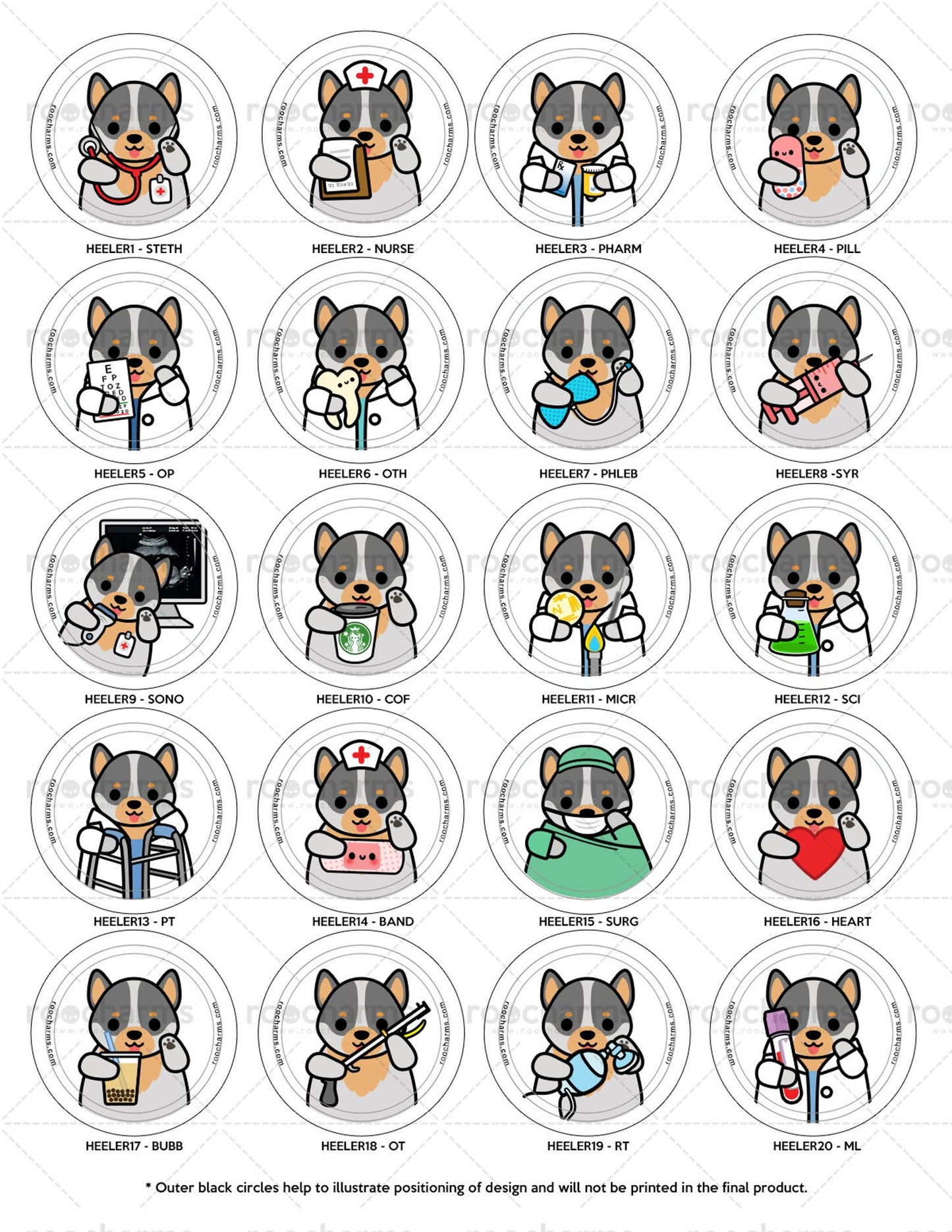 Blue Heeler Badge Reel