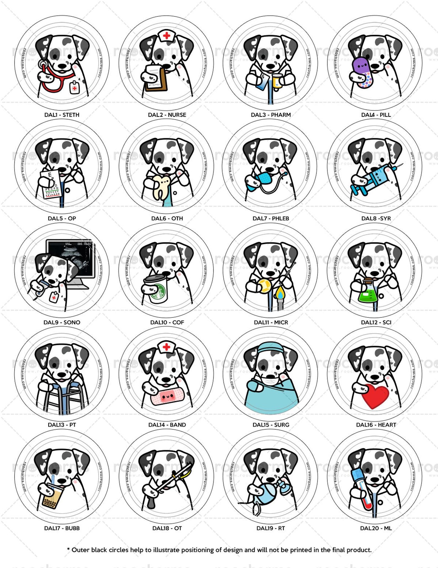 Dalmatian Badge Reel