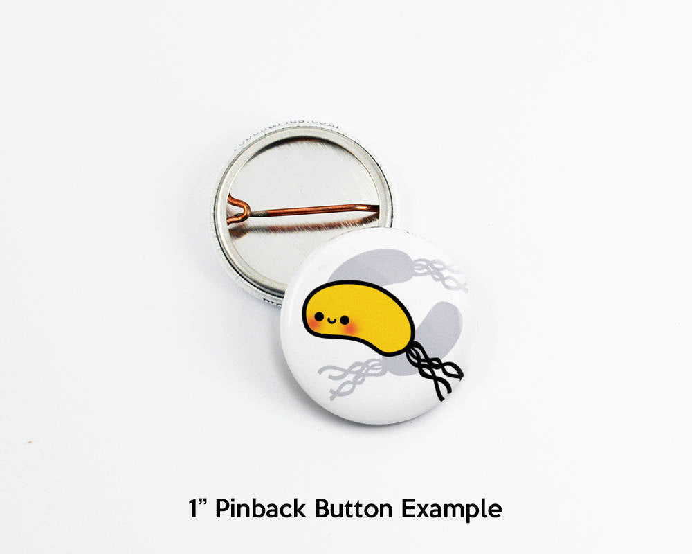 Magnet Set, Button Set, Biology Button, Biology Magnet, Virus, Bacteria, Microbiology, Science Gift - roocharms