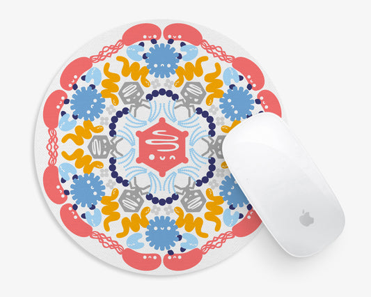Microbe Mandala Mouse Pad