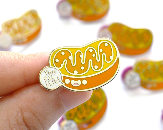 Motivational Mitochondria Enamel Pin