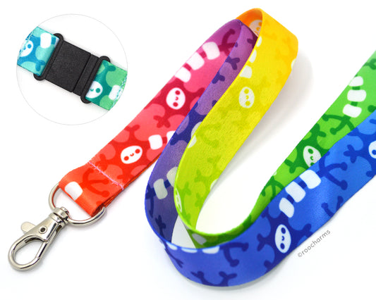 Rainbow Neuron Lanyard
