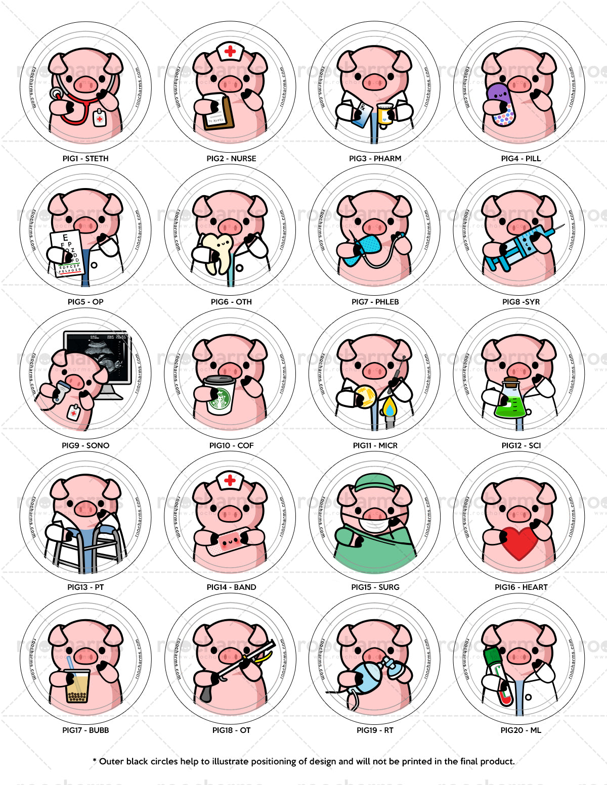 Pig Badge Reel