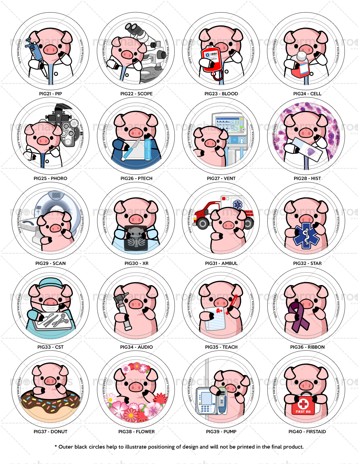 Pig Badge Reel