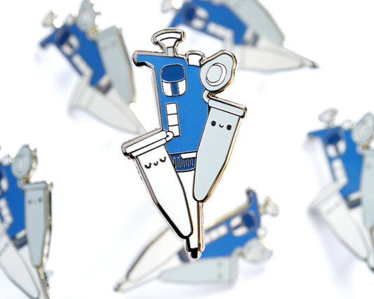 Happy Pipette Enamel Pin