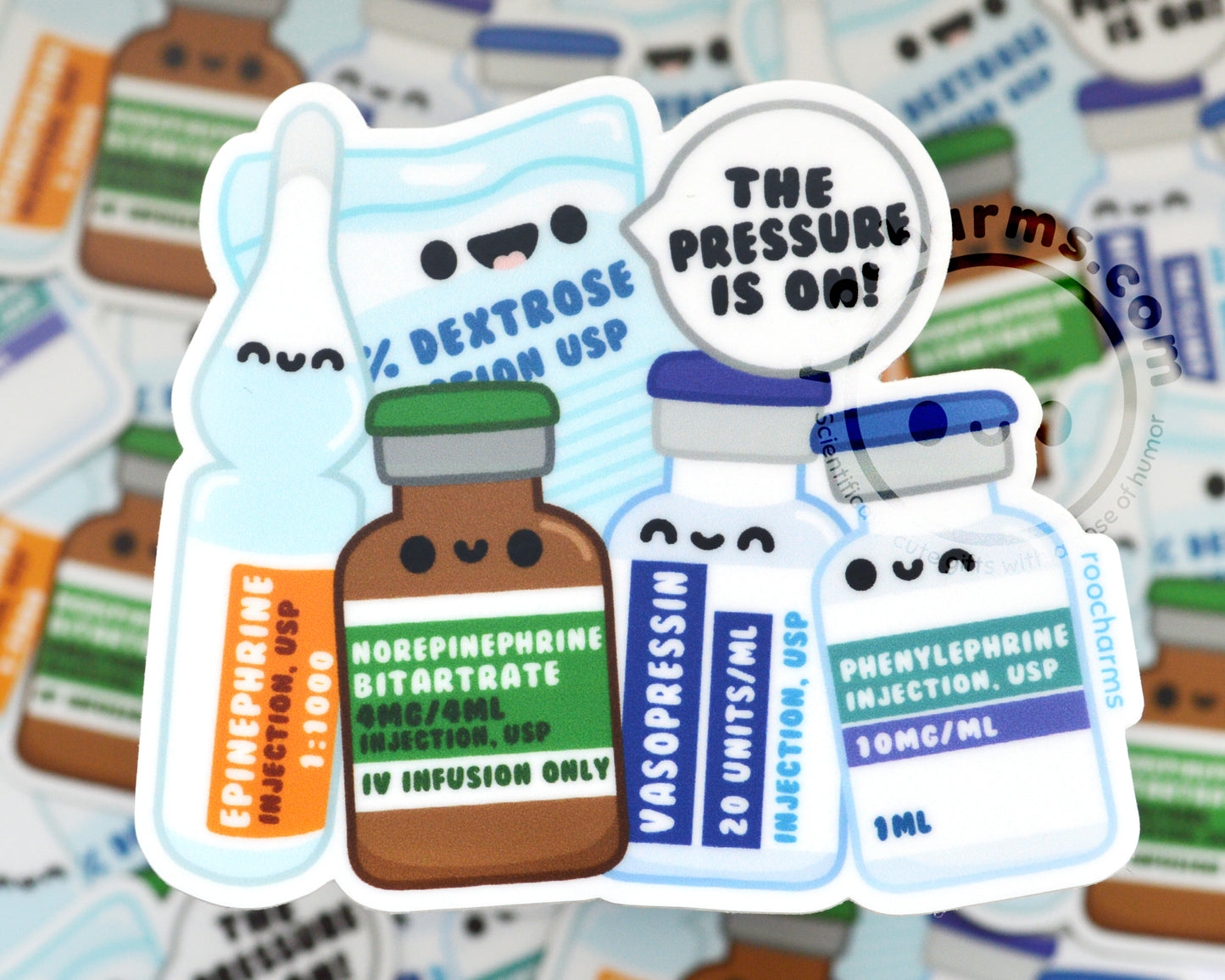 The Pressure Is On Vinyl Sticker