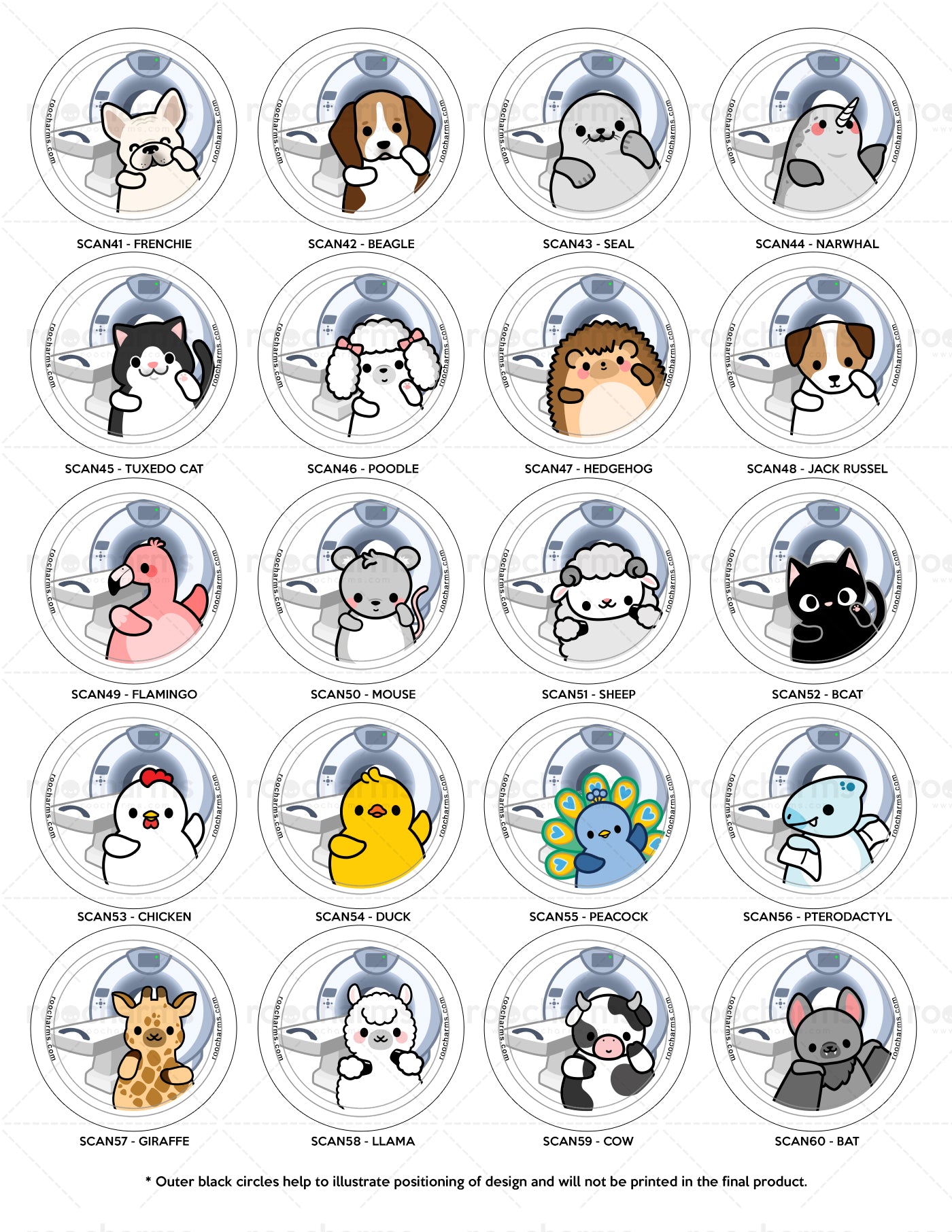 Radiology Imaging Badge Reel