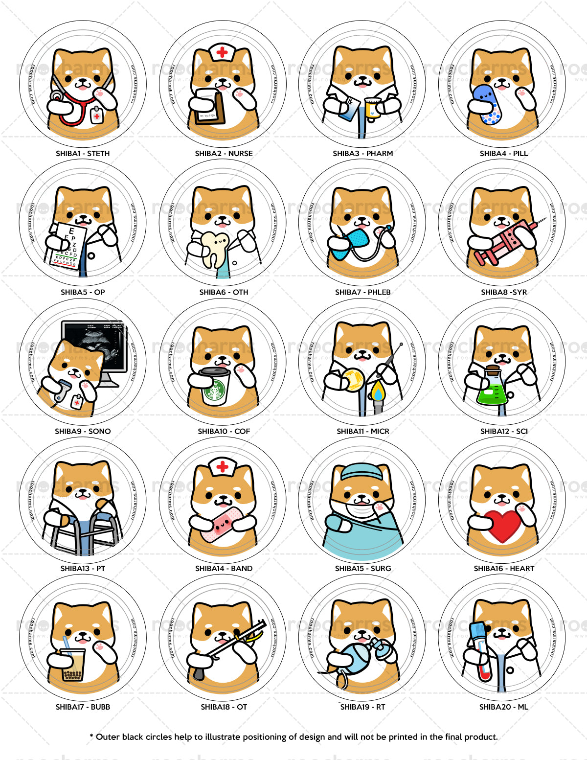 Shiba Inu Badge Reel