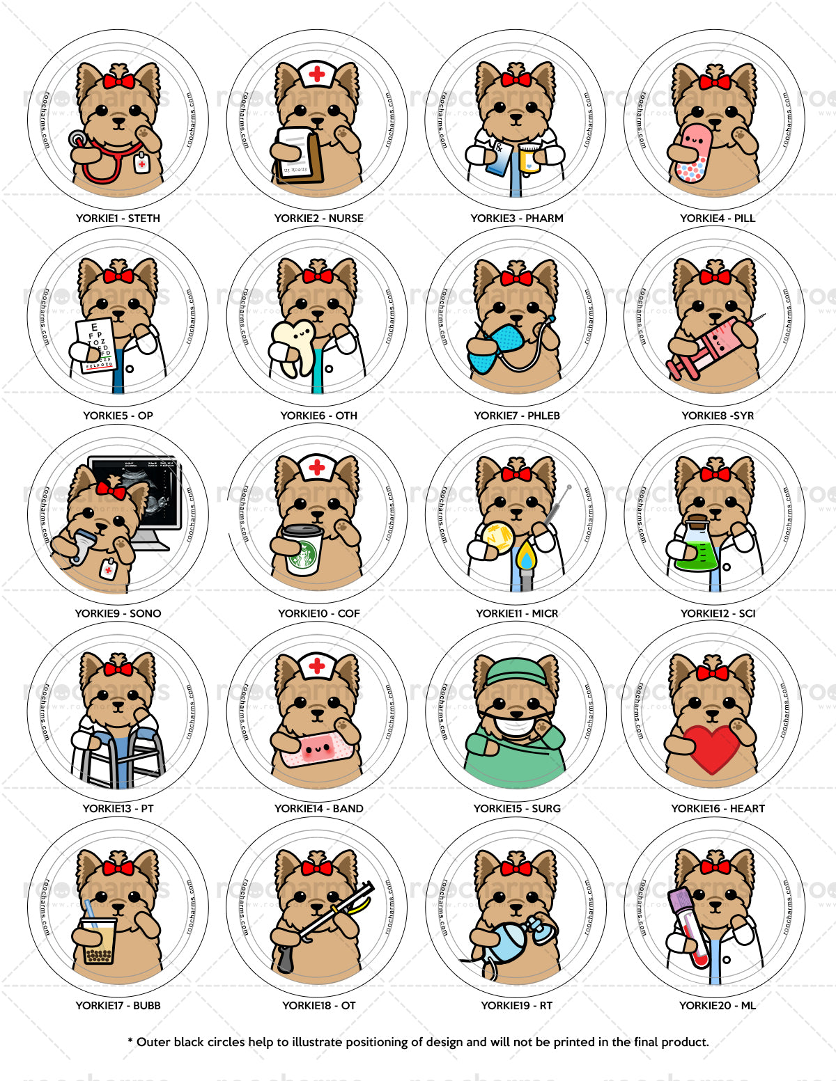 Yorkshire Terrier Badge Reel