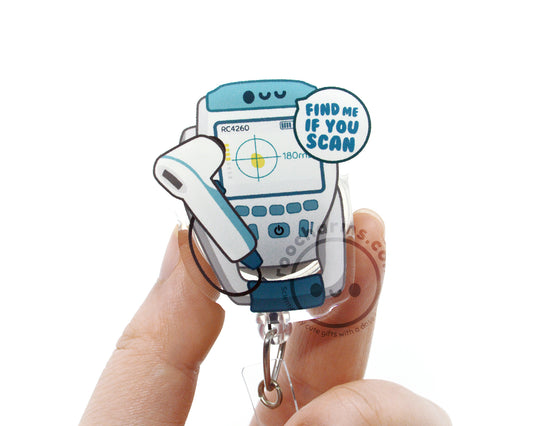 Bladder Scanner Acrylic Badge Reel