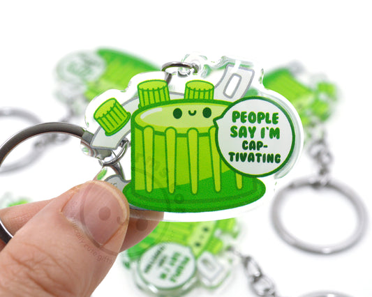 Green Cap Keychain