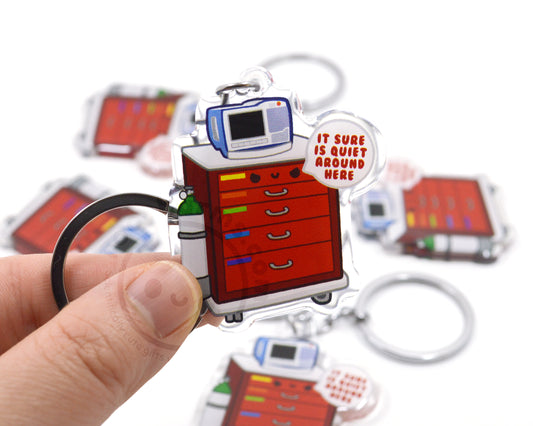 Crash Cart Keychain