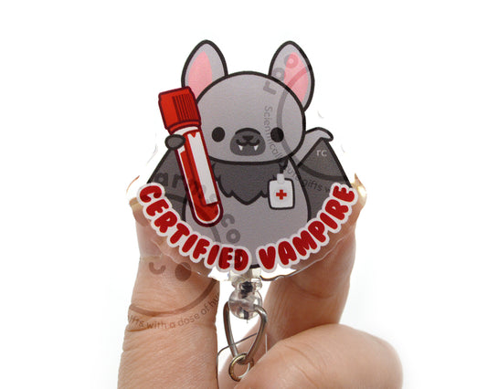 Licensed Vampire Acrylic Badge Reel