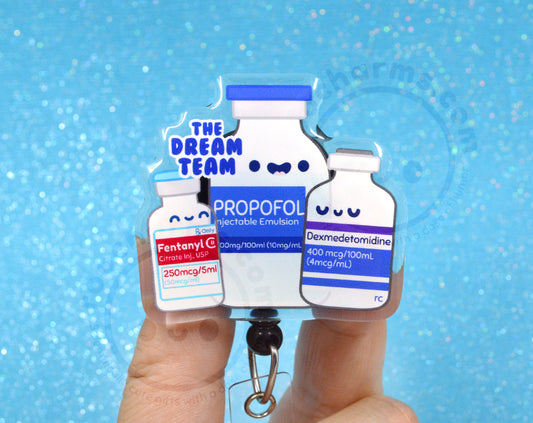 Dream Team Acrylic Badge Reel
