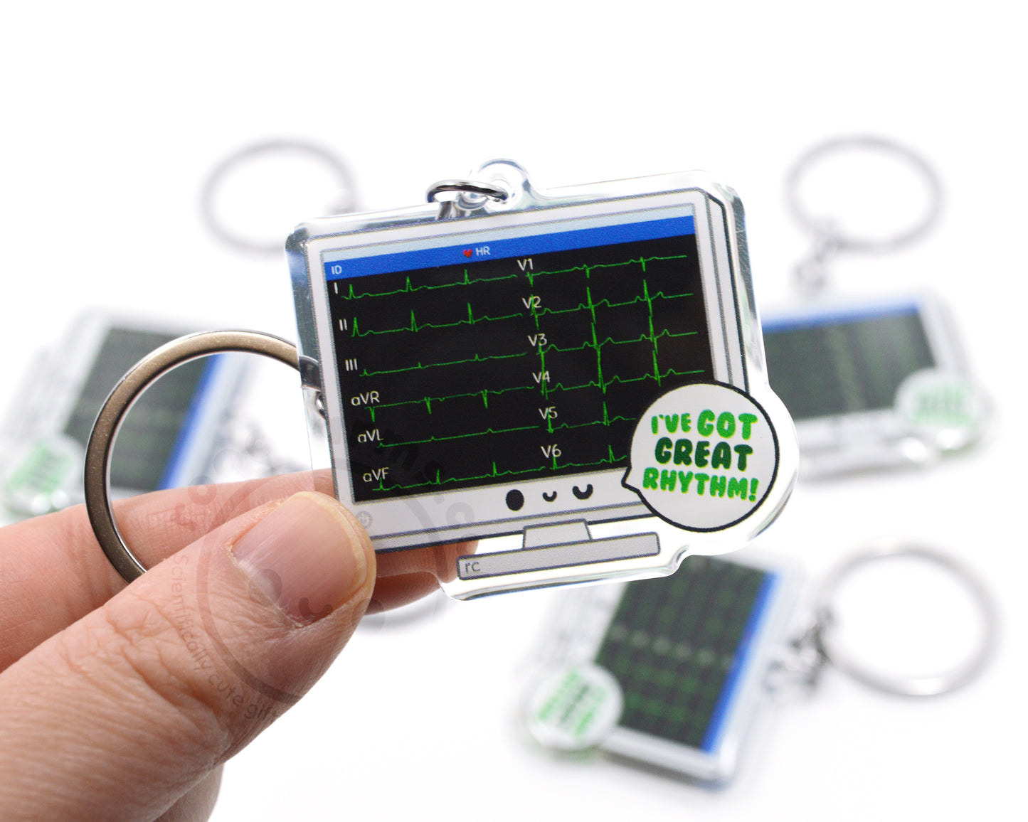 EKG Great Rhythm Keychain