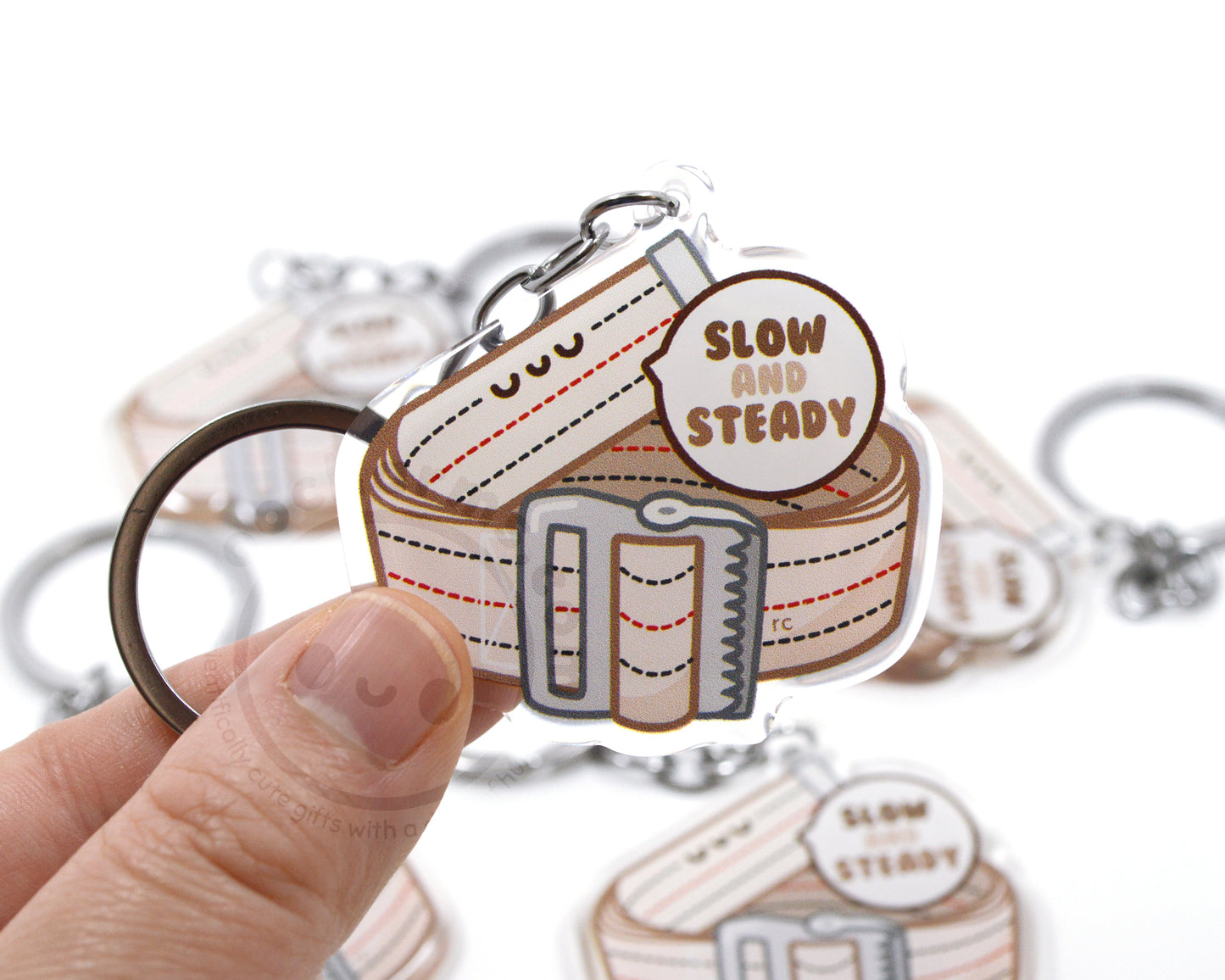 Slow and Steady Gait Belt Keychain