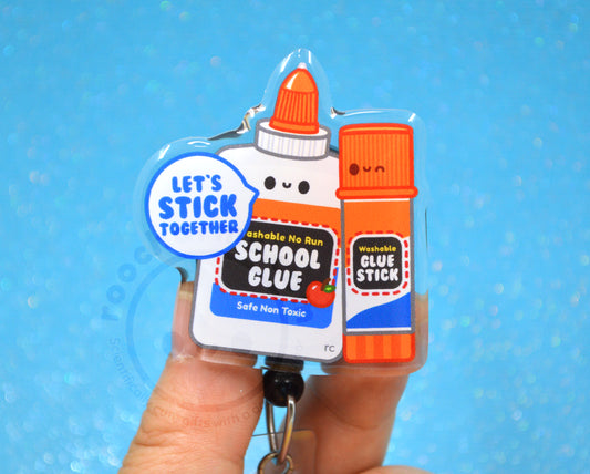 Stick Together Glue Badge Reel