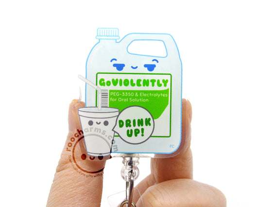 GoViolently Acrylic Badge Reel