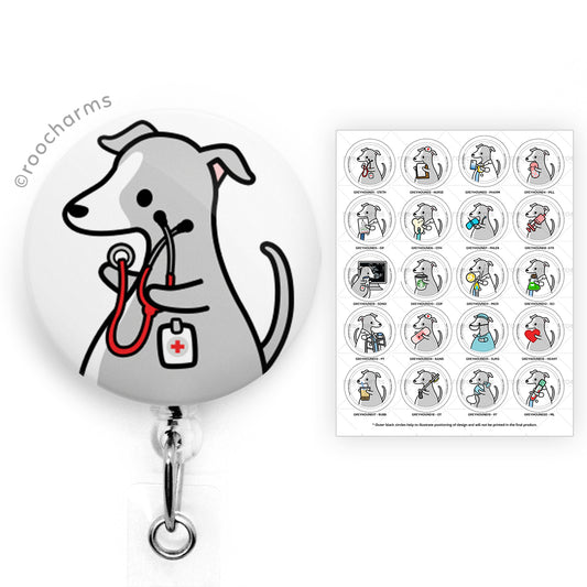 Greyhound Badge Reel