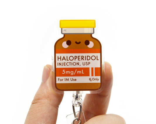 Haloperidol Acrylic Badge Reel