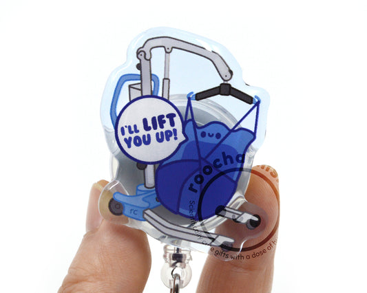 Hoyer Lift Acrylic Badge Reel