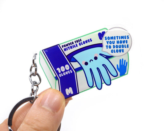 Double Glove Keychain