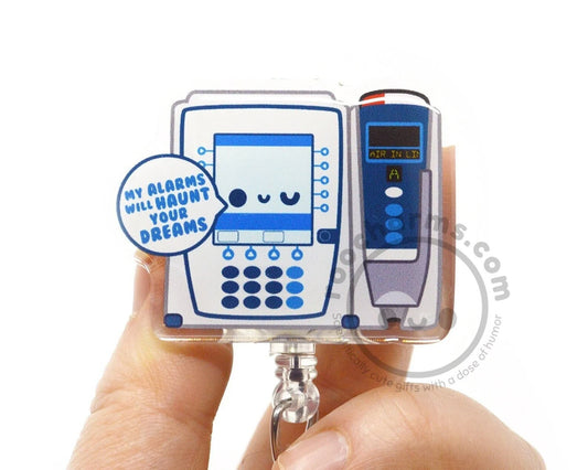 Infusion Pump Acrylic Badge Reel