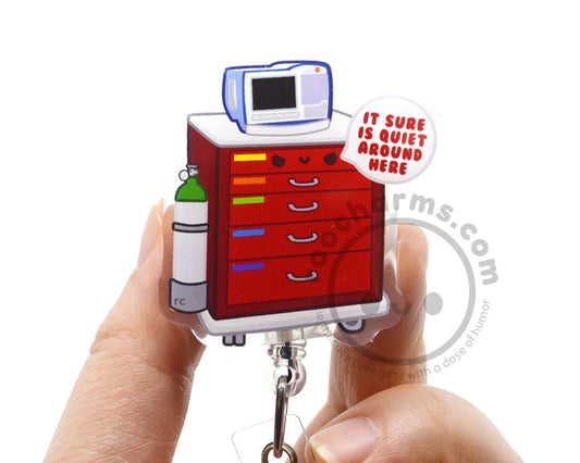 Crash Cart Acrylic Badge Reel