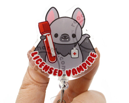 Licensed Vampire Acrylic Badge Reel