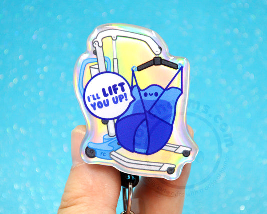 Hoyer Lift Acrylic Badge Reel