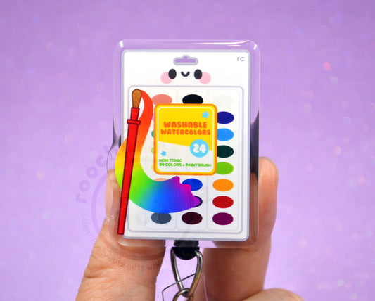 Rainbow Paints Badge Reel